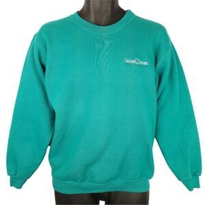 Green Spring Computers Sweatshirt Vintage 90s Computing Technology Mens Small